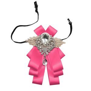 9790 Sparkle Bow Ties and Big Rhinestone Bow Tie Satin Ribbon Bowtie